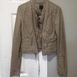Therapy faux leather Moto Jacket.